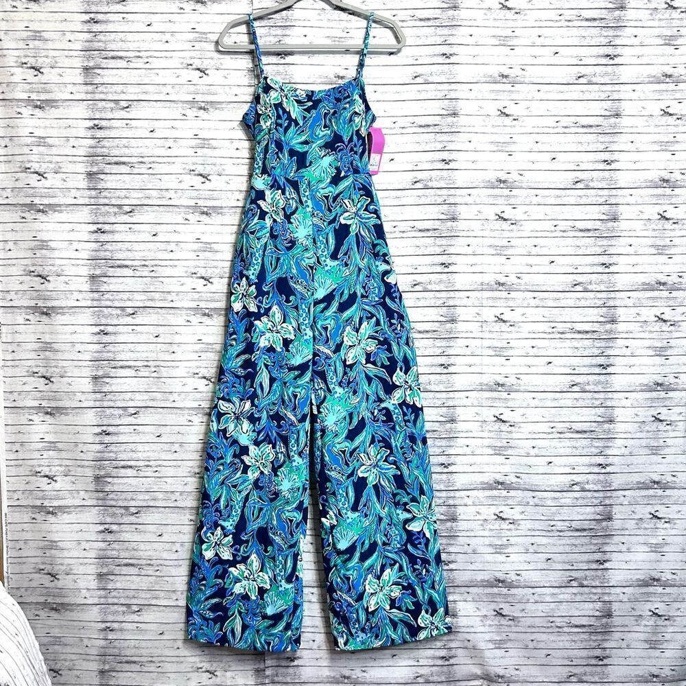 Lilly Pulitzer Nila Jumpsuit Take It Or Leaf It Engineered